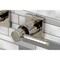 Kingston Brass KS6126DL Two-Handle Wall Mount Bathroom Faucet, Polished Nickel KS6126DL - alternate 3